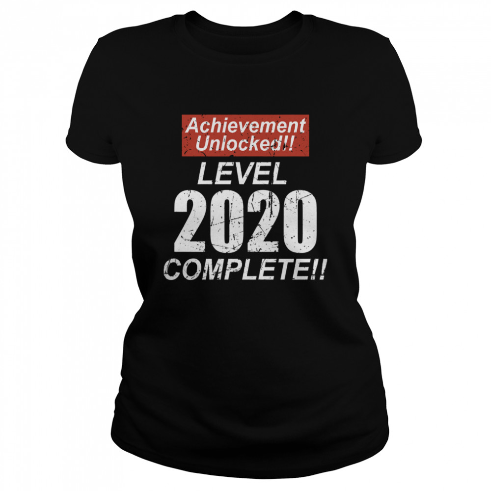 Retro Achievement Unlocked Level 2020 Complete Classic Women's T-shirt