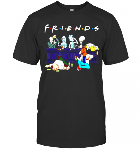 Rick Horse Drink Wine With Friends TV Show T-Shirt
