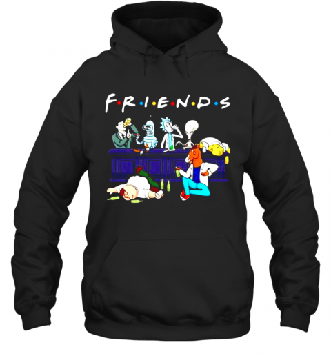 Rick Horse Drink Wine With Friends TV Show T-Shirt Unisex Hoodie