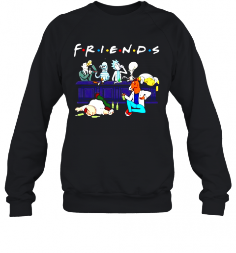 Rick Horse Drink Wine With Friends TV Show T-Shirt Unisex Sweatshirt