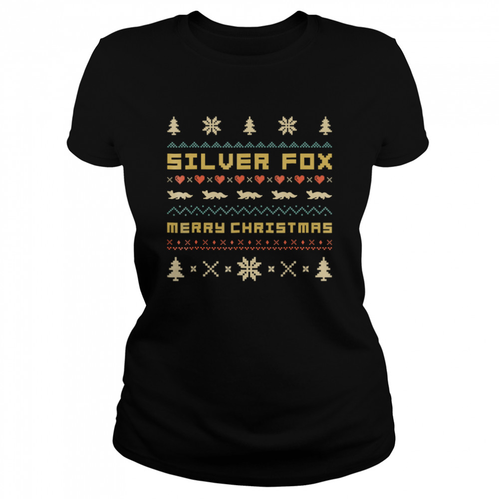SILVER FOX Merry Christmas Ugly Christmas Classic Women's T-shirt