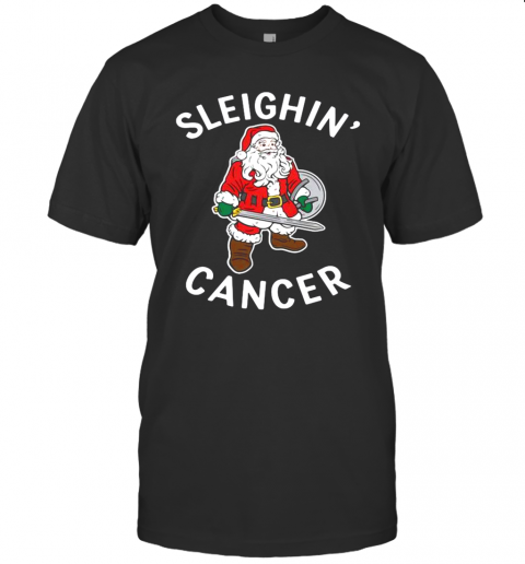 Santa Claus Sleighin' Cancer T-Shirt