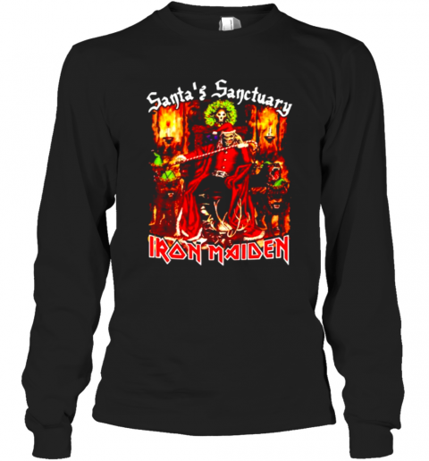Santas Sanctuary Iron Maiden T-Shirt Long Sleeved T-shirt 