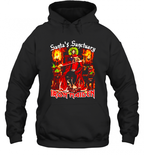 Santas Sanctuary Iron Maiden T-Shirt Unisex Hoodie