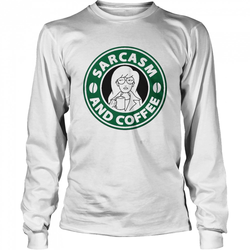 Sarcasm And Coffee Long Sleeved T-shirt