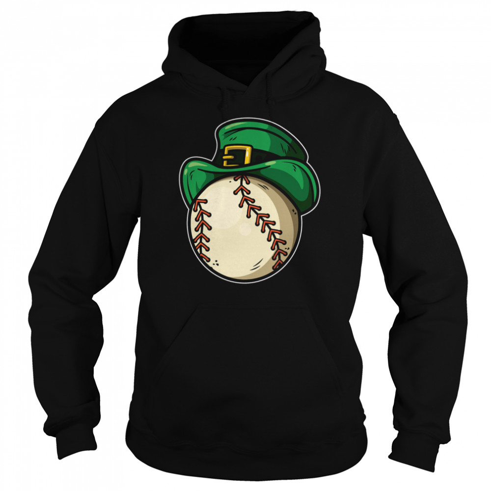 Shamrock Baseball Leprechaun St Patricks Day Unisex Hoodie