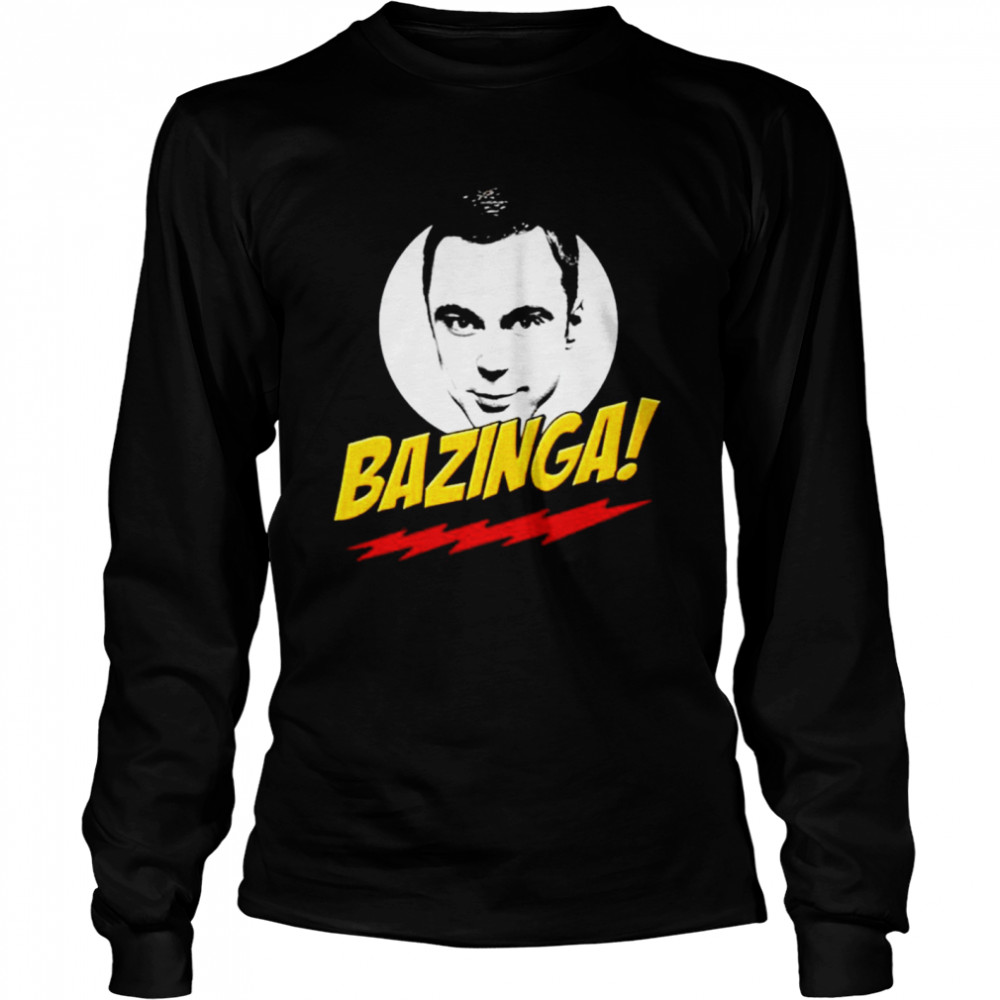 Sheldon Cooper Bazinga Long Sleeved T-shirt