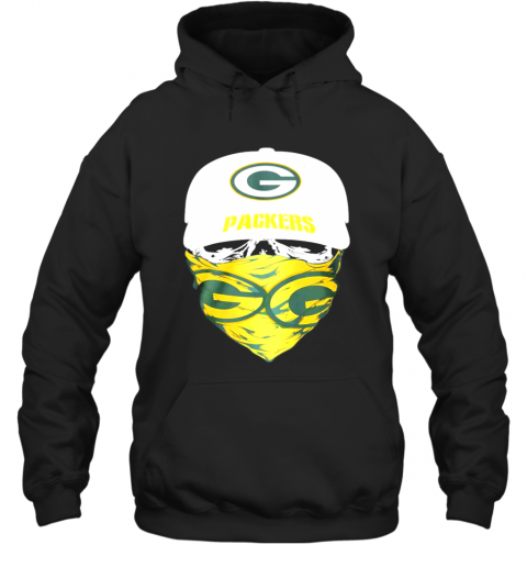 Skull Face Mask Green Bay Packers T-Shirt Unisex Hoodie