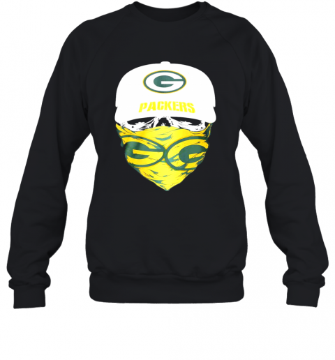 Skull Face Mask Green Bay Packers T-Shirt Unisex Sweatshirt