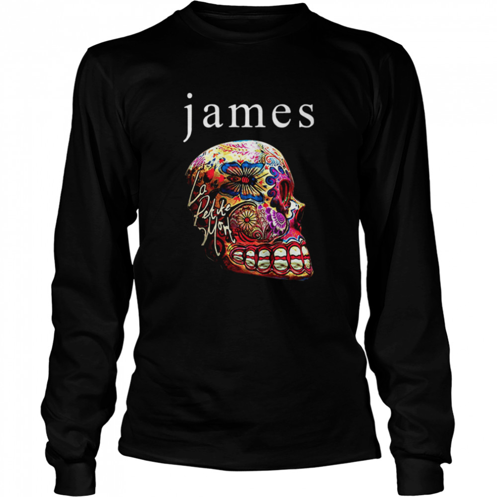 Skull Sugar Flower James Long Sleeved T-shirt