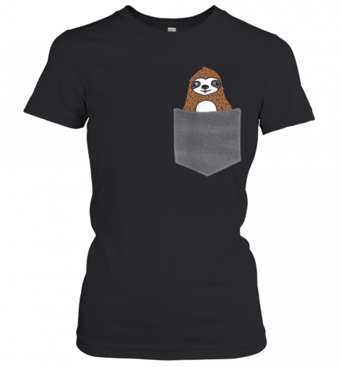 Sloth In Pocket T-Shirt Classic Women's T-shirt
