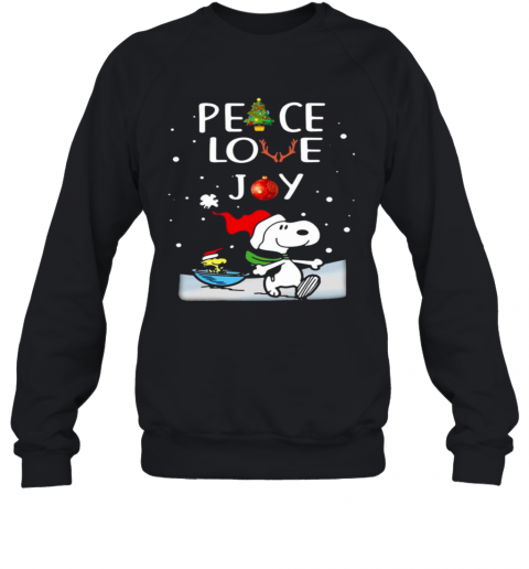 Snoopy Peace Love Joy Christmas Sihrt T-Shirt Unisex Sweatshirt