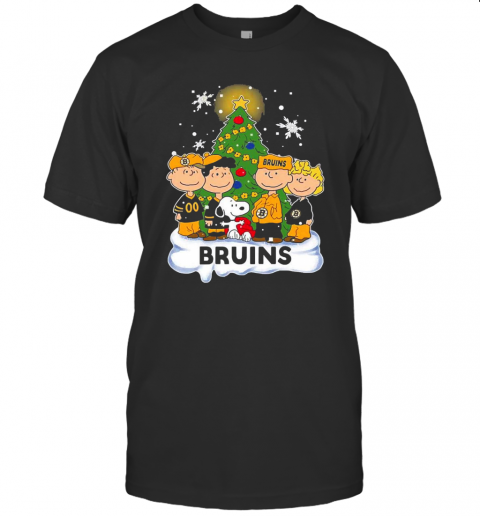 Snoopy The Peanuts Boston Bruins Christmas T-Shirt