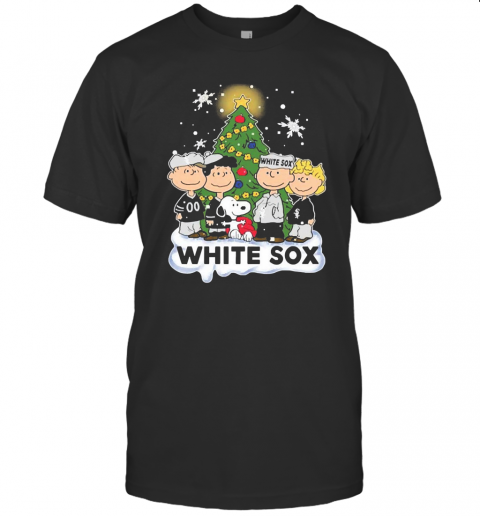 Snoopy The Peanuts Chicago White Sox Christmas T-Shirt