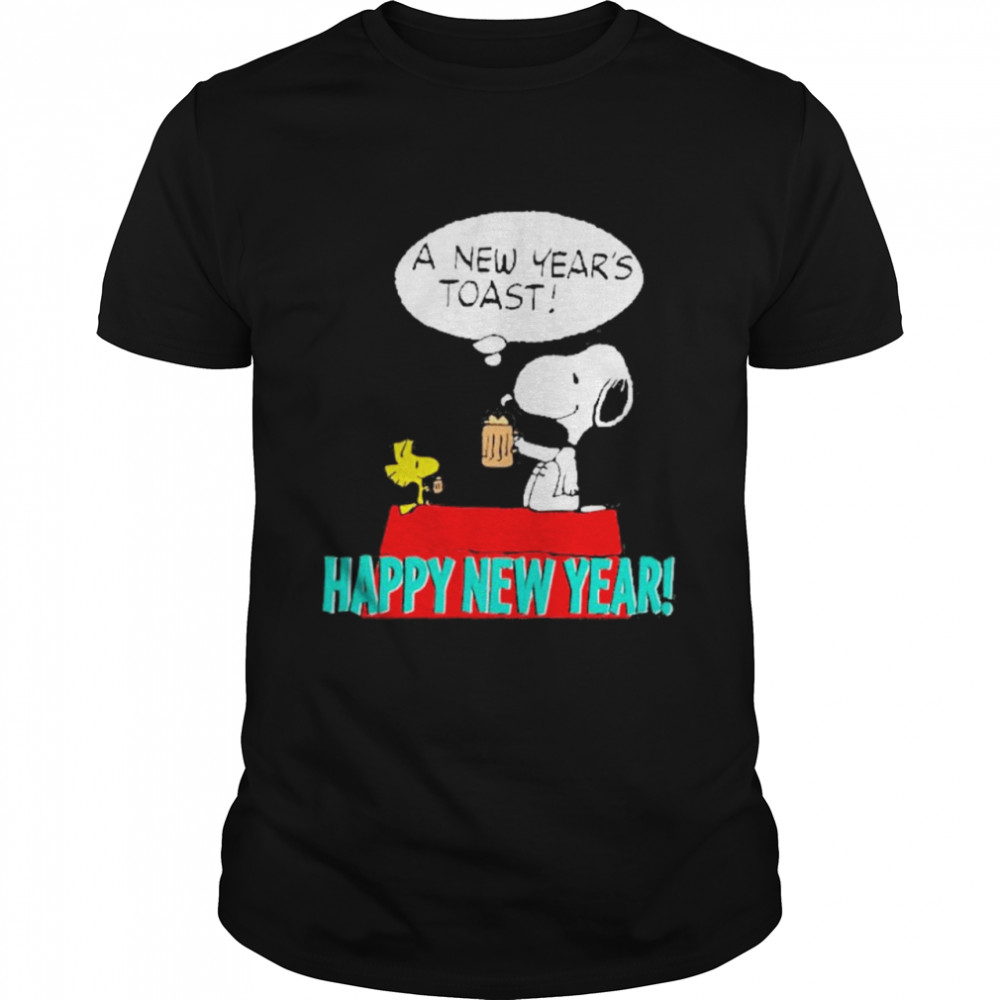 Snoopy and woodstock a new year’s toast happy new year shirt