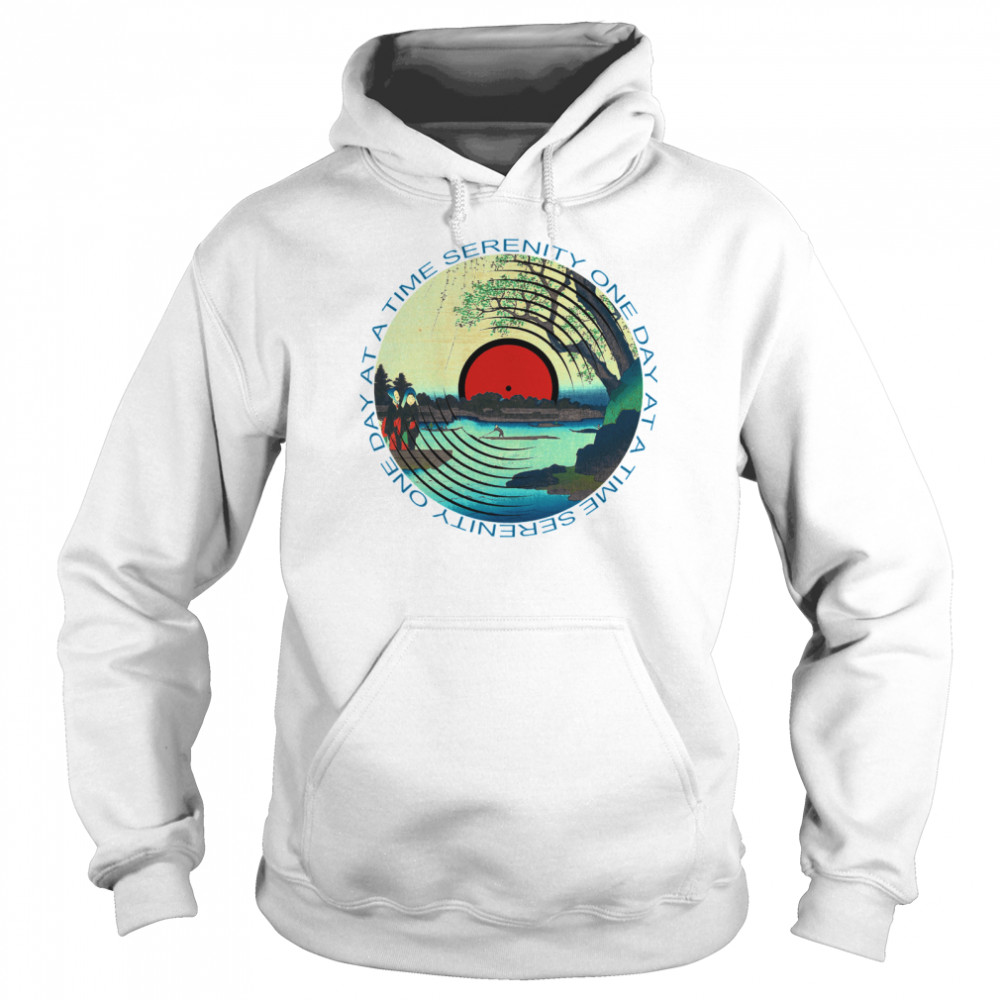 Sobriety Serenity One Day At A Time AA Sober t Unisex Hoodie
