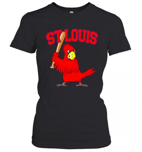 St. Louis Baseball Bat Design Cardinal Sports T-Shirt Classic Women's T-shirt