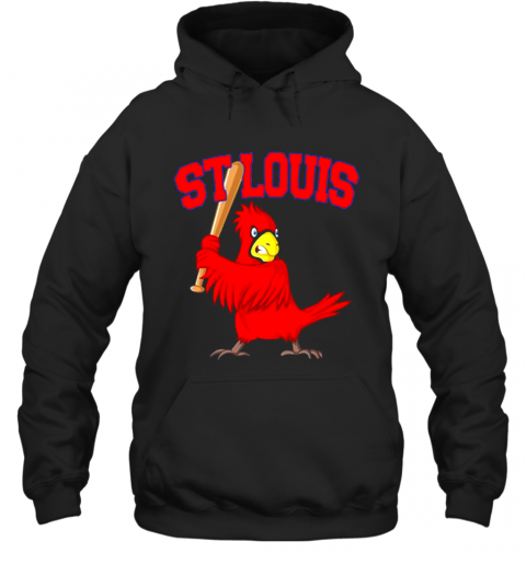 St. Louis Baseball Bat Design Cardinal Sports T-Shirt Unisex Hoodie