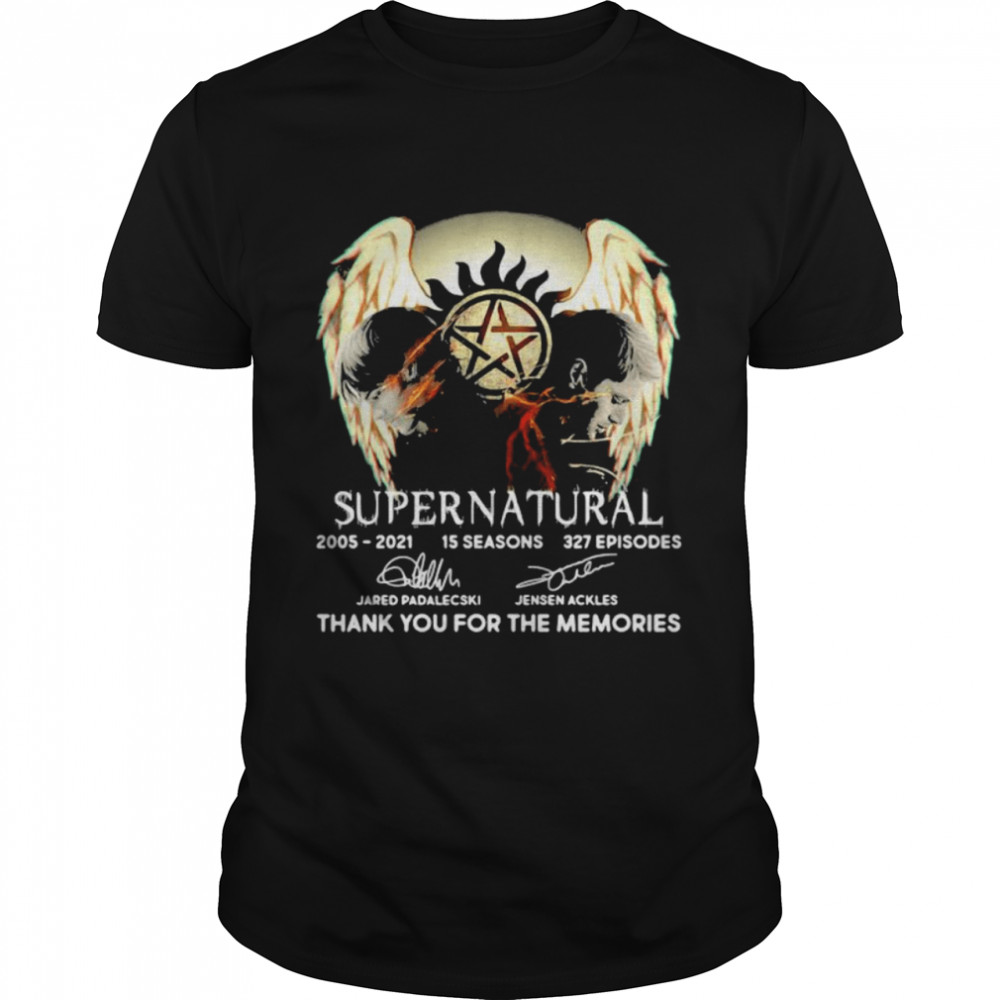 Supernatural 16th 2005 2021 Thank You For The Memories Signature shirt
