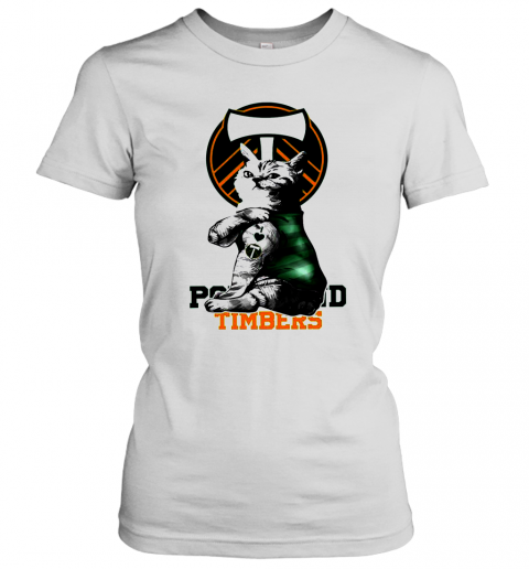 Tattoo Cat I Love Portland Timbers T-Shirt Classic Women's T-shirt