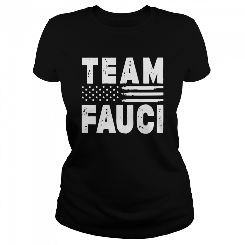 Team Fauci Face Mask American Flag Classic Women's T-shirt