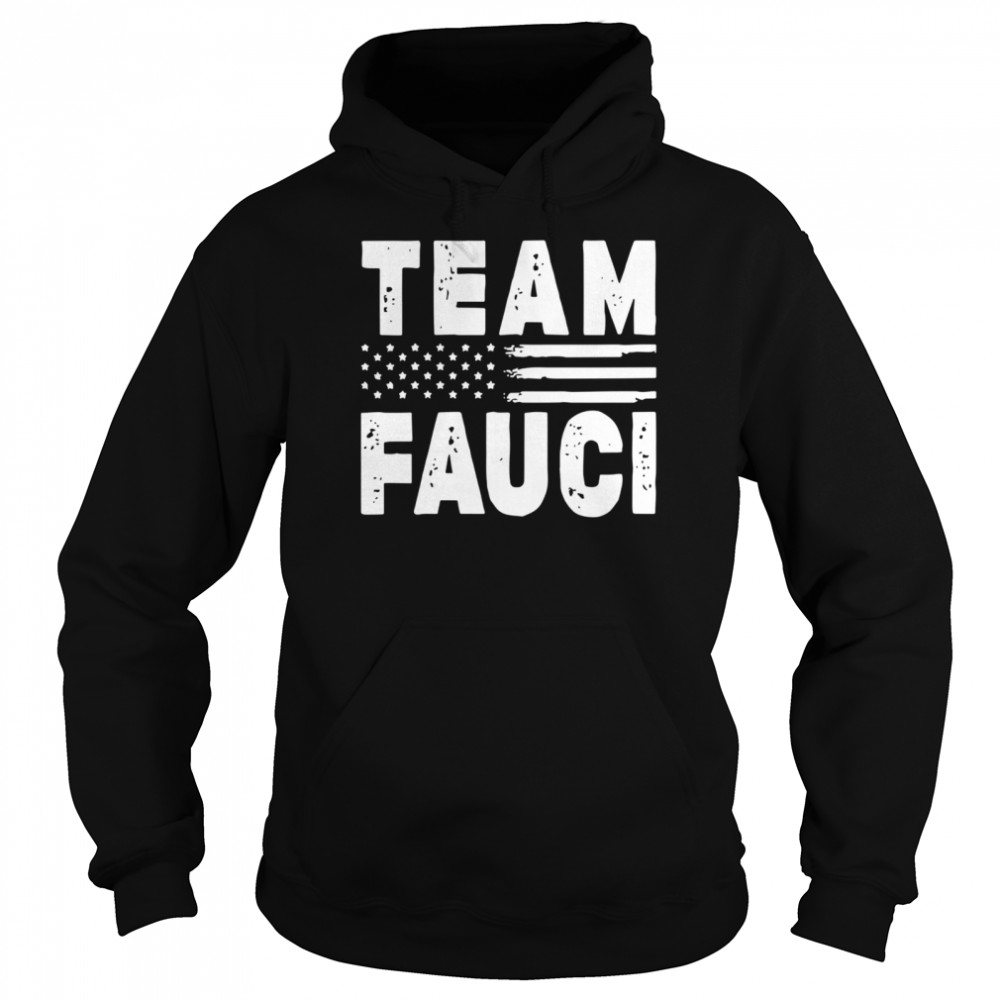 Team Fauci Face Mask American Flag Unisex Hoodie
