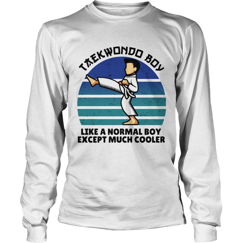Teawondo Boy Like A Normal Boy Except Much Cooler Vintage Long Sleeve
