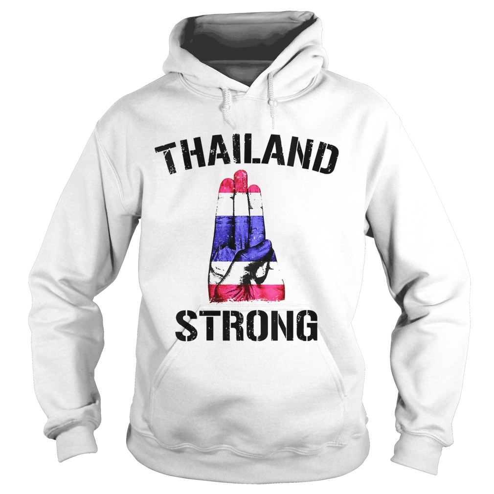Thailand Strong Democracy Now Free Thai Support Flag Hoodie