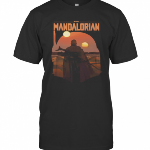 The Mandalorian Boba Fett Logo Fill R14 Star Wars T-Shirt Classic Men's T-shirt