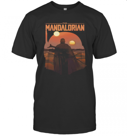 The Mandalorian Boba Fett Logo Fill R14 Star Wars T-Shirt