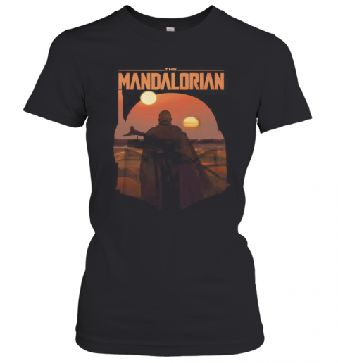 The Mandalorian Boba Fett Logo Fill R14 Star Wars T-Shirt Classic Women's T-shirt