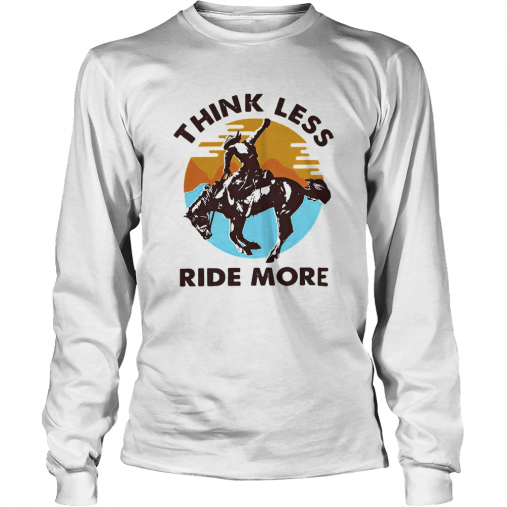 Think Less Ride More Vintage Long Sleeved T-shirt