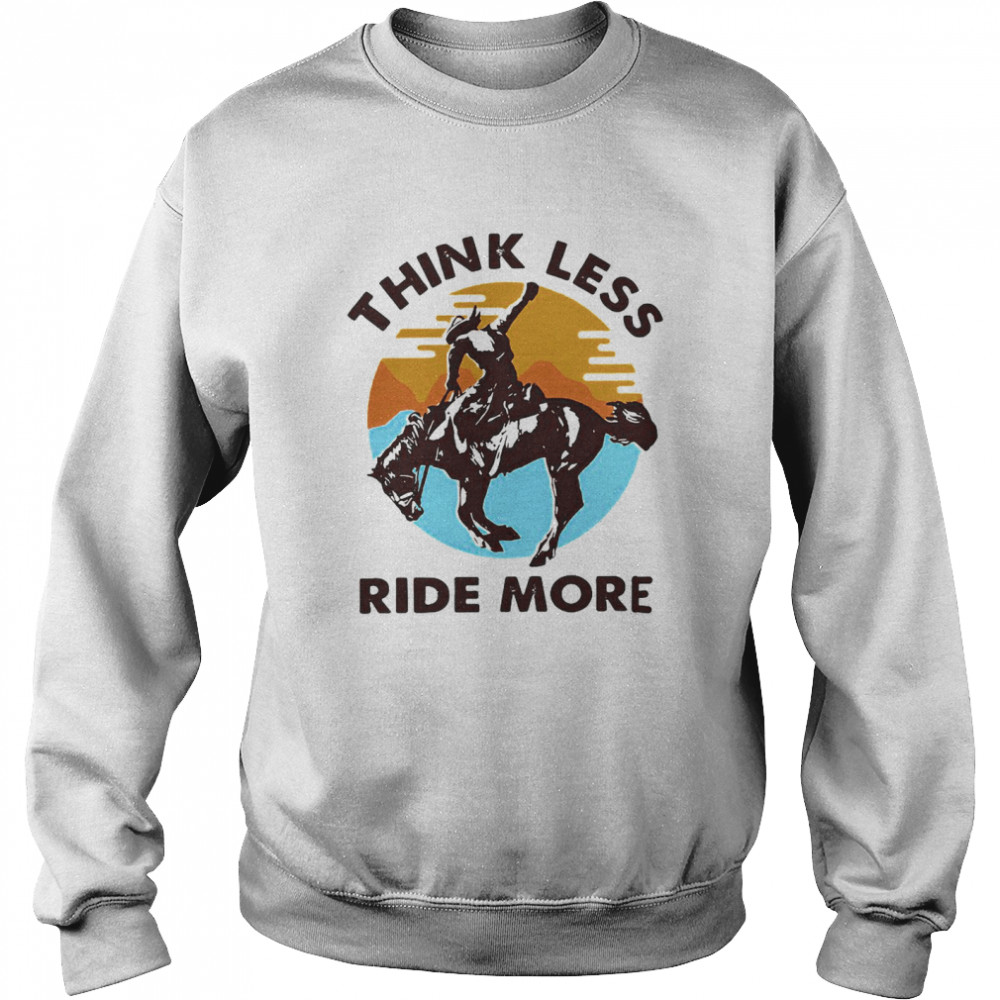 Think Less Ride More Vintage Unisex Sweatshirt