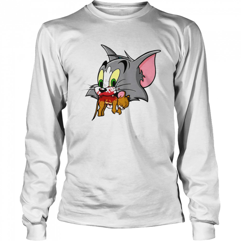 Tom Finally Catches Jerry Long Sleeved T-shirt