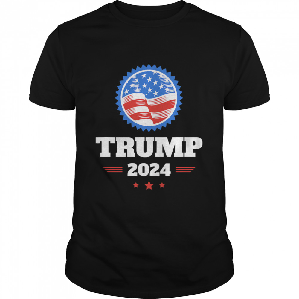 Trump 2024 American Flag shirt