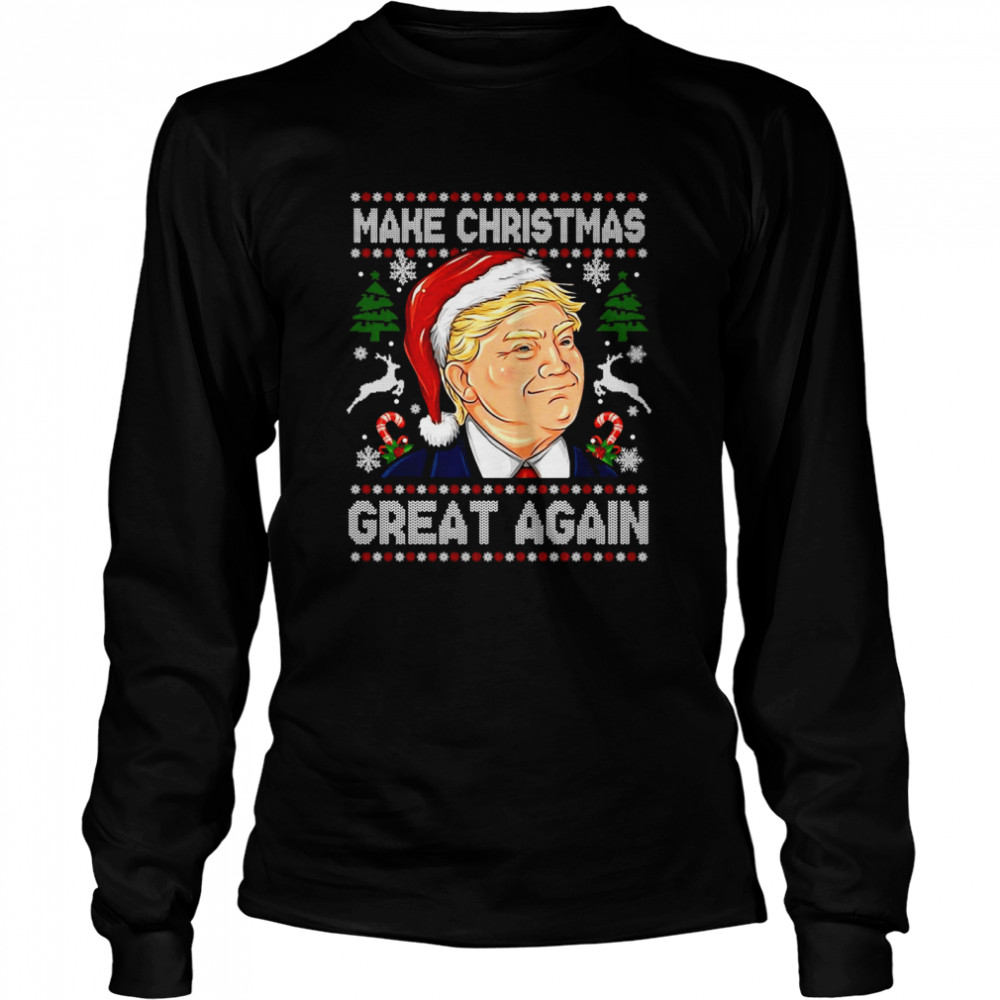 Trump Make Christmas Great Again Christmas Long Sleeved T-shirt