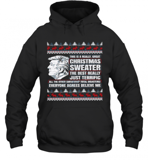 Trump Ugly Christmas Sweater The Best Really T-Shirt Unisex Hoodie