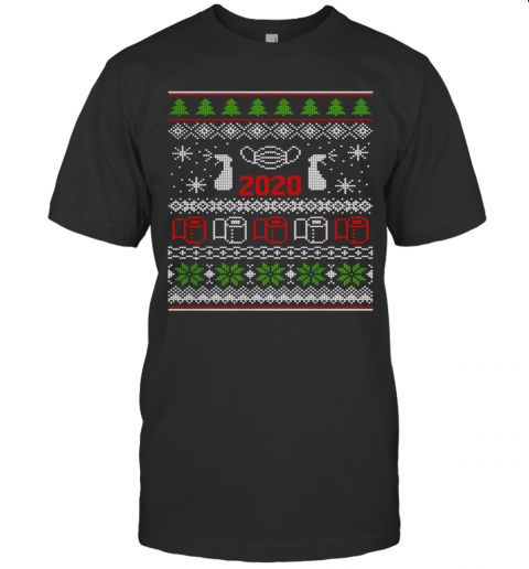 Ugly Christmas Sweater 2020 Toilet Paper Pandemic Funny Xmas Gifts T-Shirt