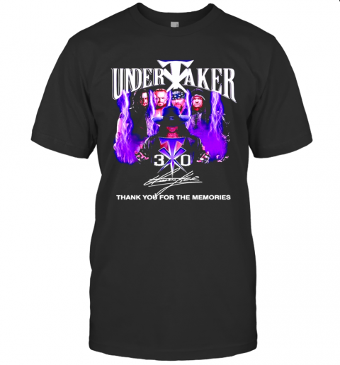 Undertaker 30 Thank You For The Memories Signature T-Shirt
