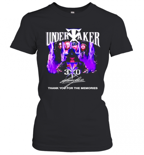 Undertaker 30 Thank You For The Memories Signature T-Shirt Classic Women's T-shirt