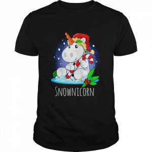Unicorn Santa Snownicorn Christmas  Classic Men's T-shirt