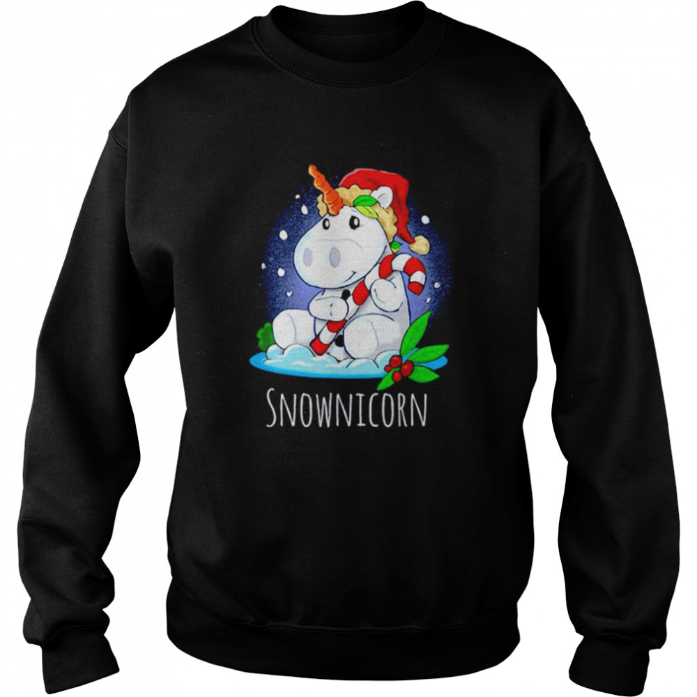 Unicorn Santa Snownicorn Christmas Unisex Sweatshirt