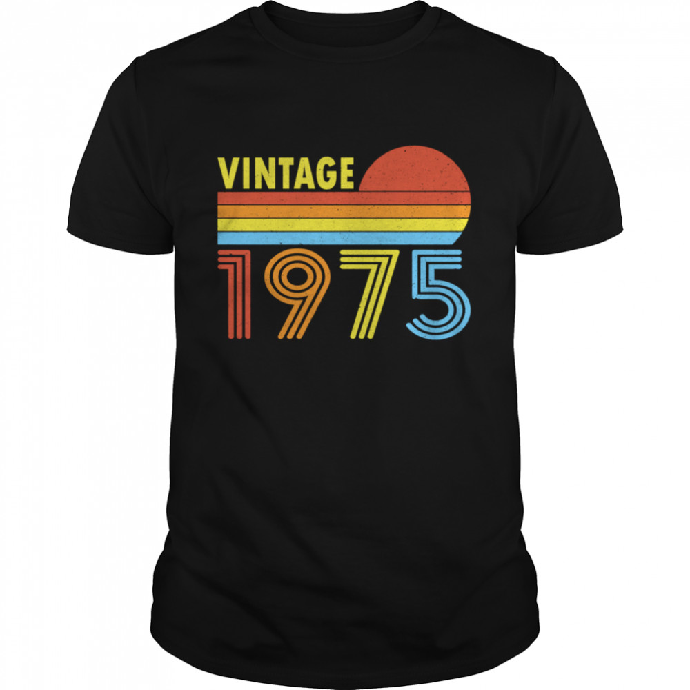 Vintage 1975 Sunset Born Made 1975 shirt - Trend Tee Shirts Store