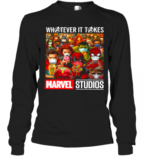 Whatever It Takes Marvel Studios Avengers Face Mask T-Shirt Long Sleeved T-shirt 