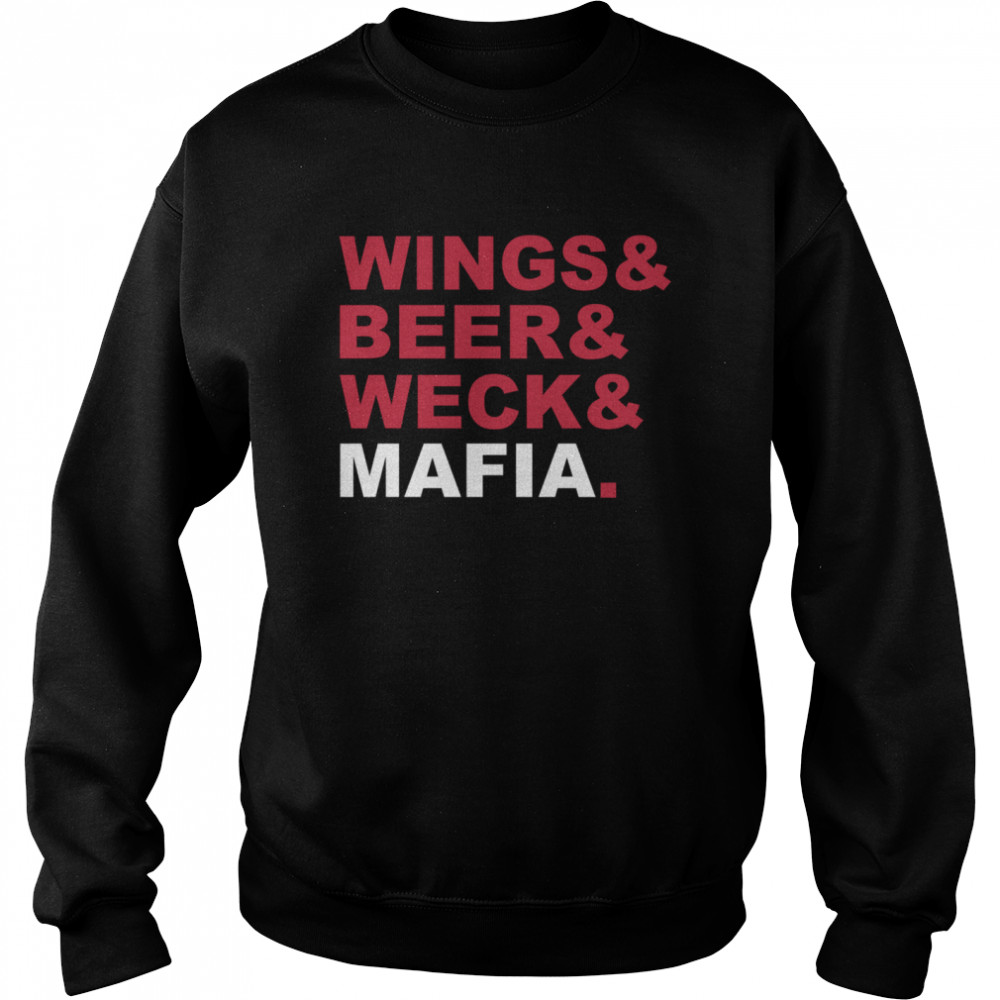 Wings And Beer And Weck And Mafia Unisex Sweatshirt