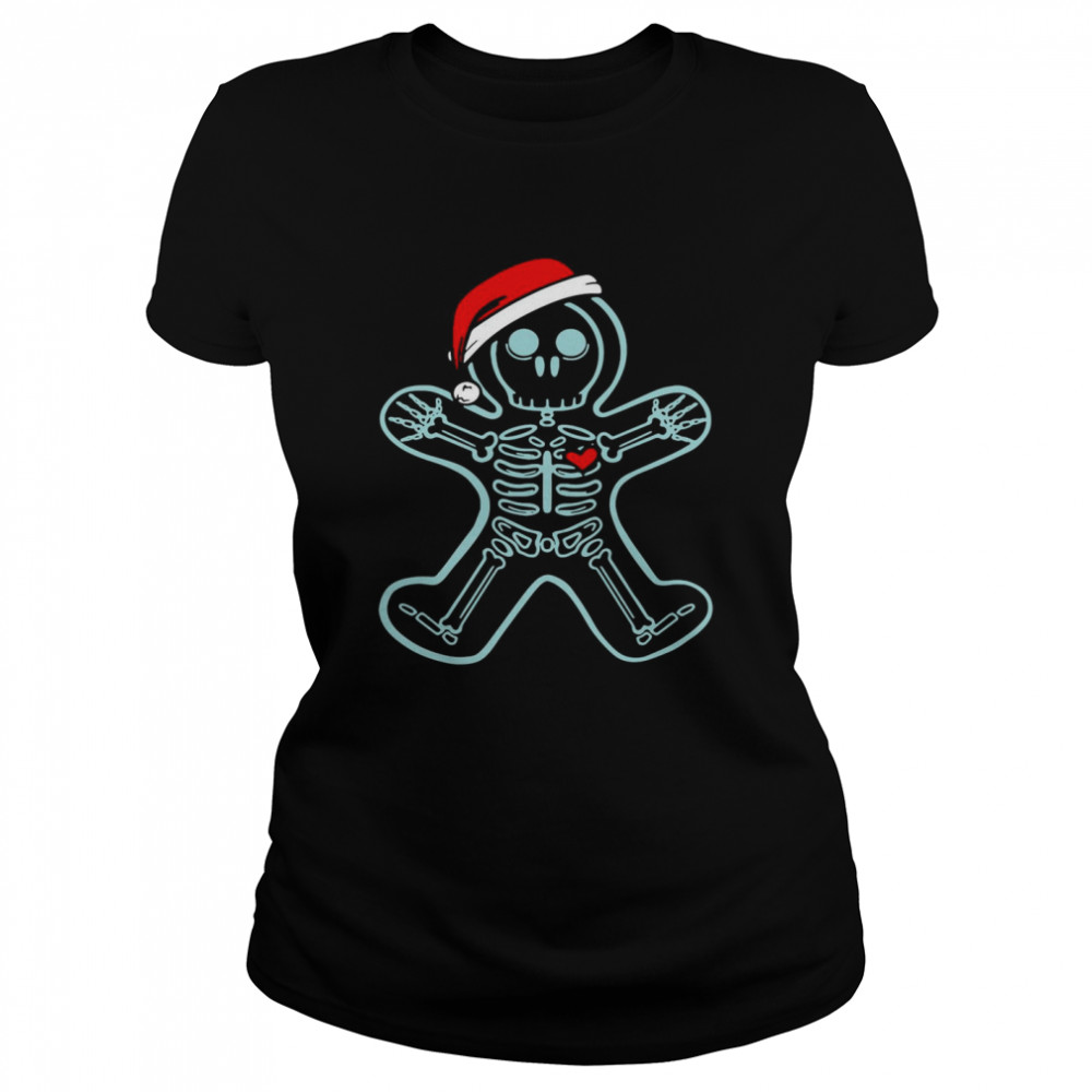Xray Gingerbread Man Skeleton Christmas Classic Women's T-shirt