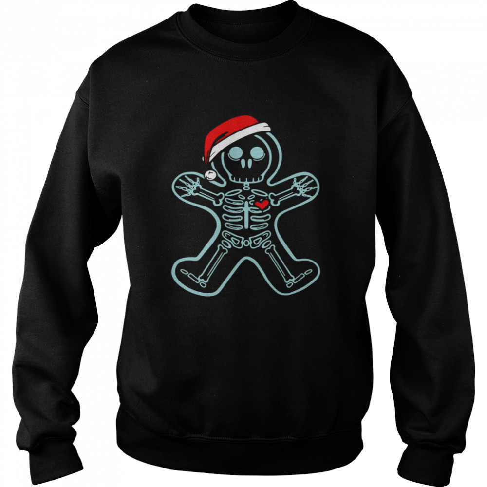 Xray Gingerbread Man Skeleton Christmas Unisex Sweatshirt