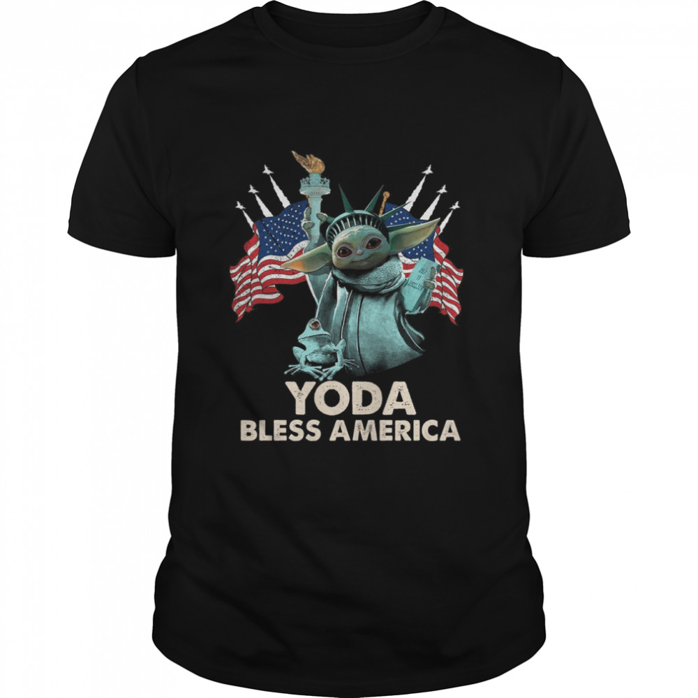 Yoda Bless America shirt