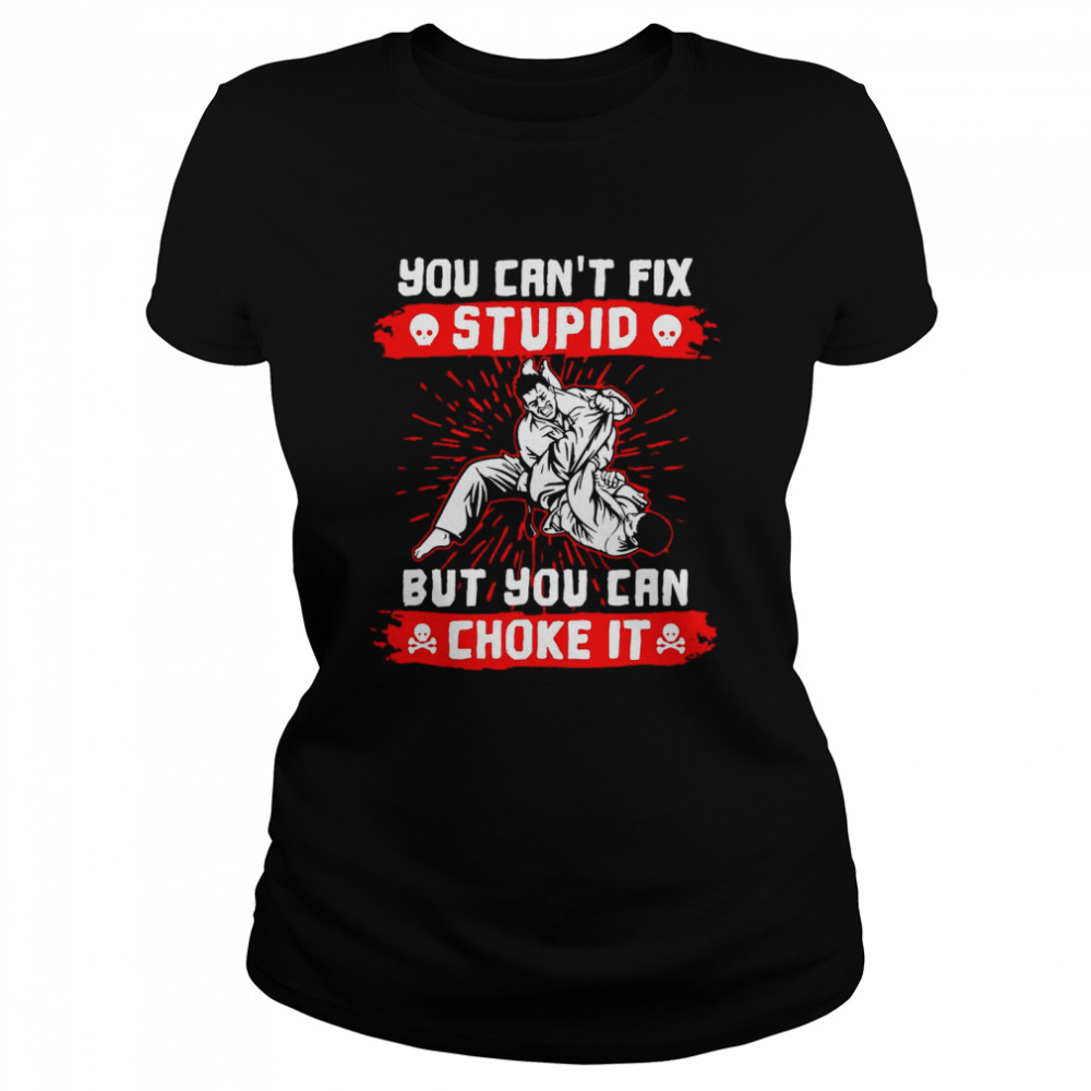 You Can’t Fix Stupid But You Can Choke It Classic Women's T-shirt
