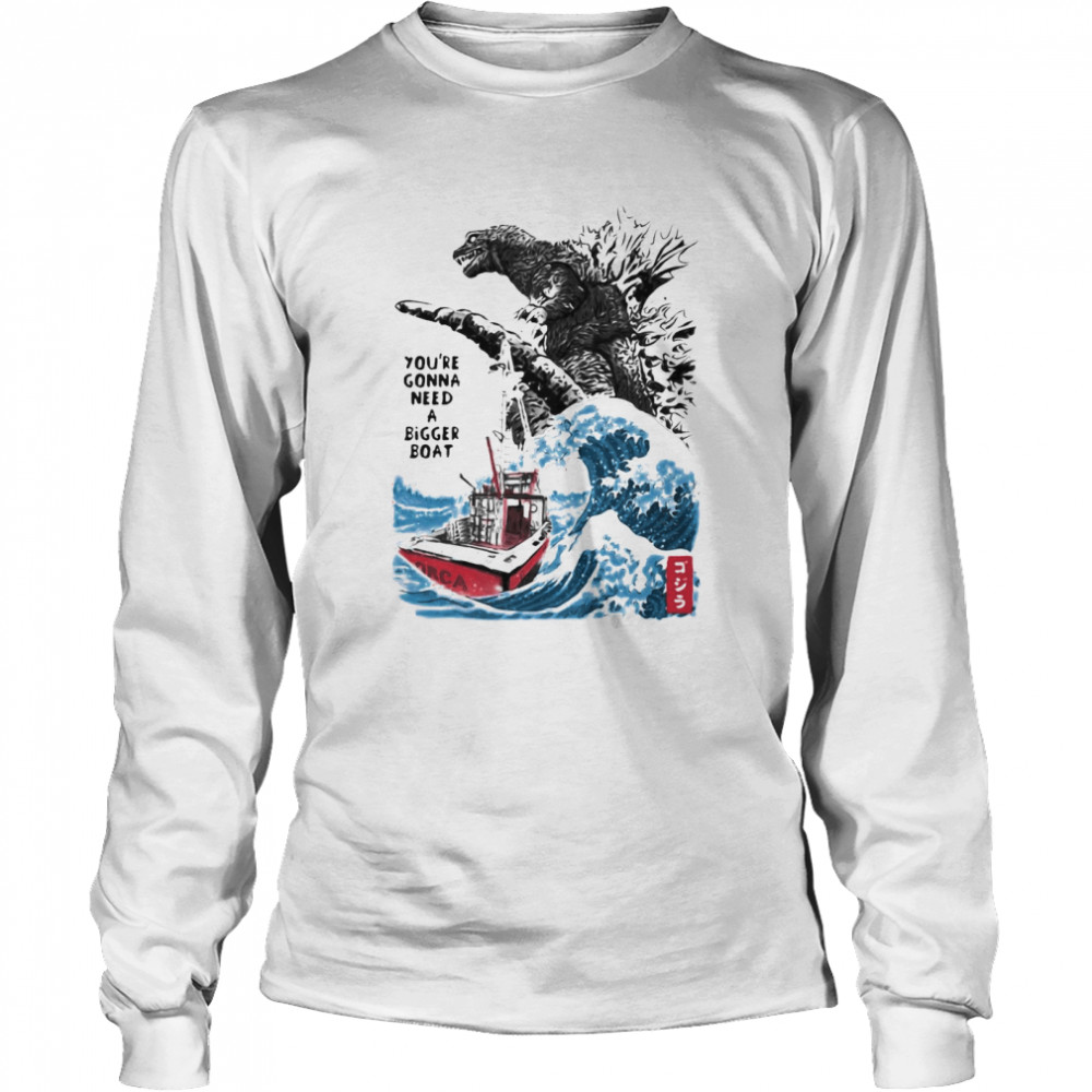 You’re Gonna Need A Bigger Boat Dinosaurs Long Sleeved T-shirt